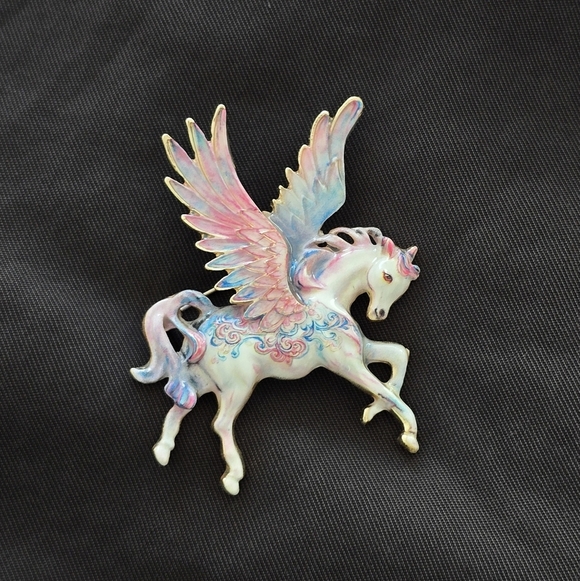 Other Jewelry - Whimsical Cloud Walker Unicorn Brooch Pin Whimsigoth Unicorn